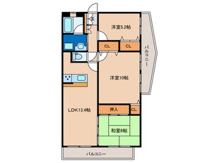 ＪＧＭヴェルデ若宮(703)の物件間取画像